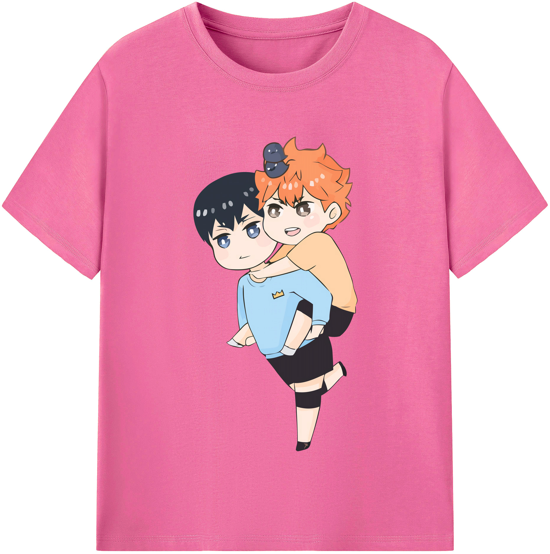 （画像用） ハイキュー!! Haikyu!! レディースカジュアルプリントTシャツ（綿100％）
